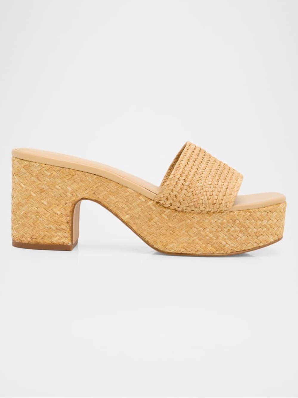 Vince Clarita Raffia Platform Sandals Womens Size 7